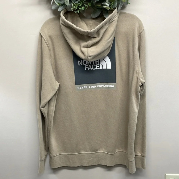 The North Face Men’s Box NSE Pullover Hoodie Khaki Stone L - Picture 4 of 16